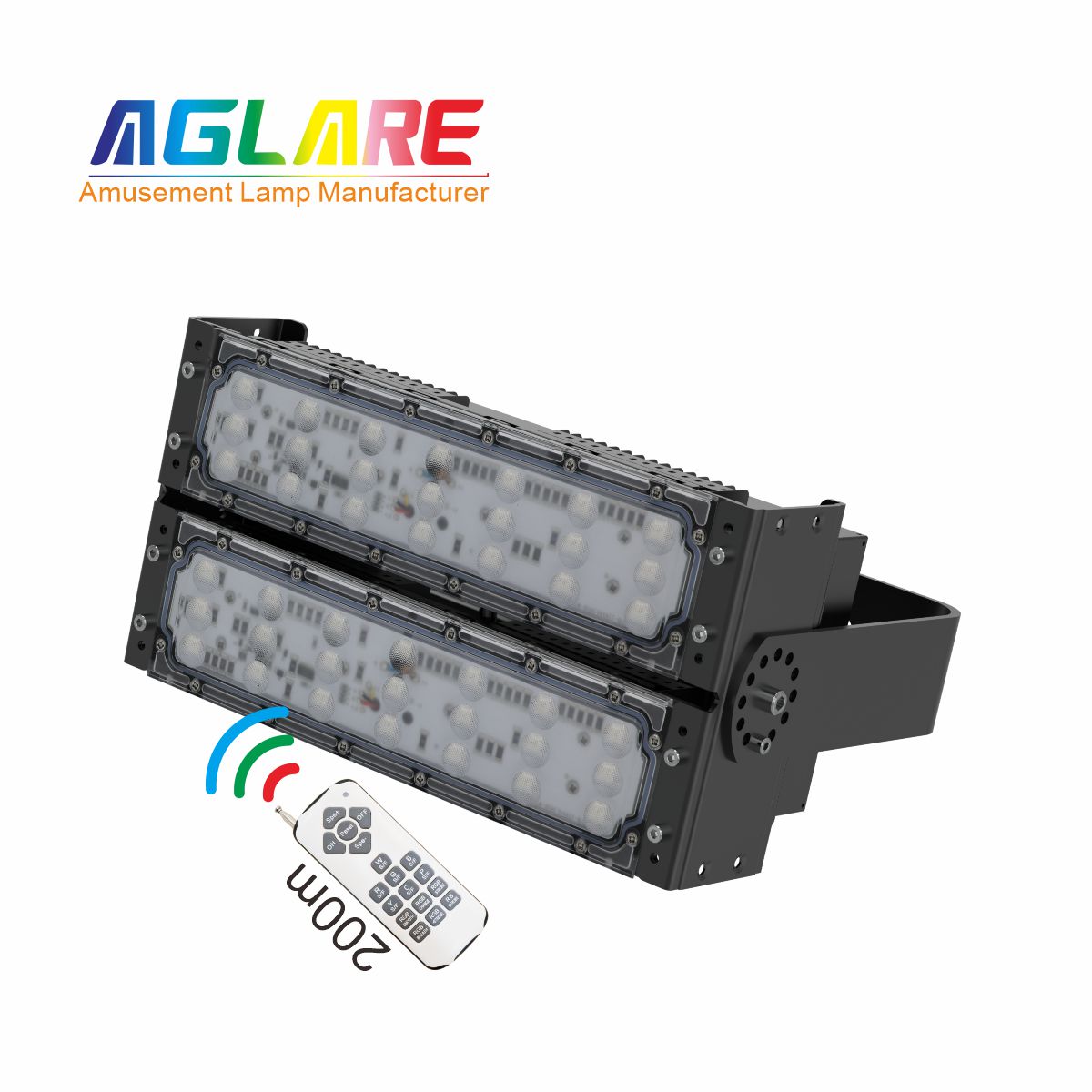 100W LED彩色泛光灯 RGB投光灯带遥？？？？？？？仄